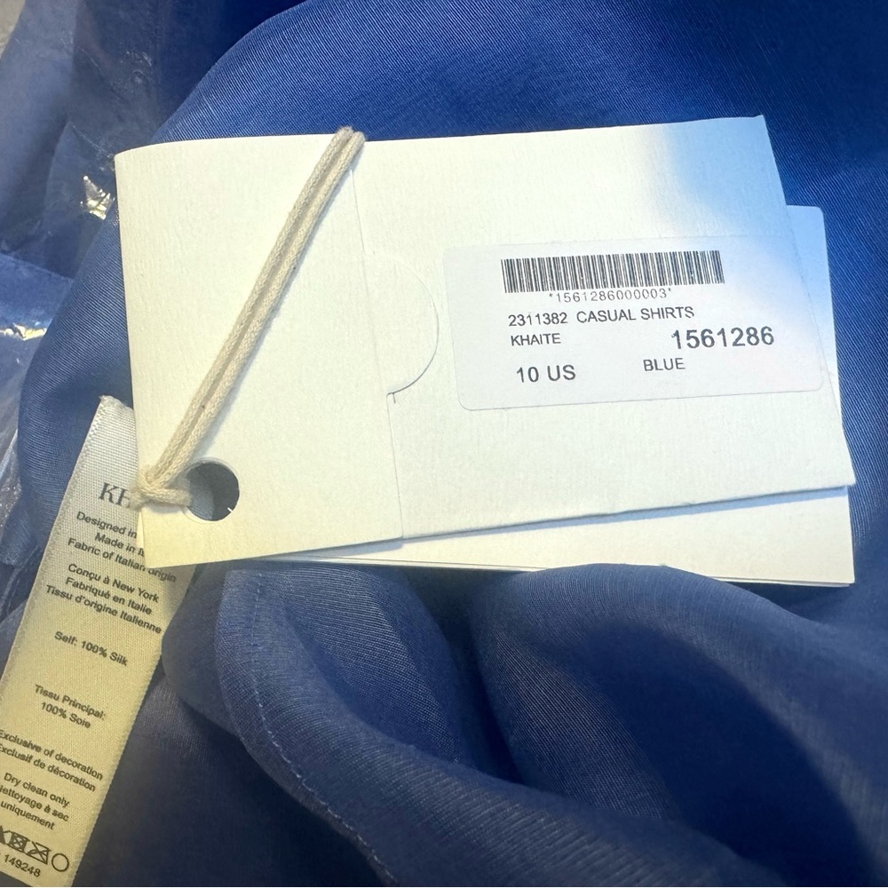 KHAITE Missa flap-pocket silk-organza shirt - Picture 9 of 9